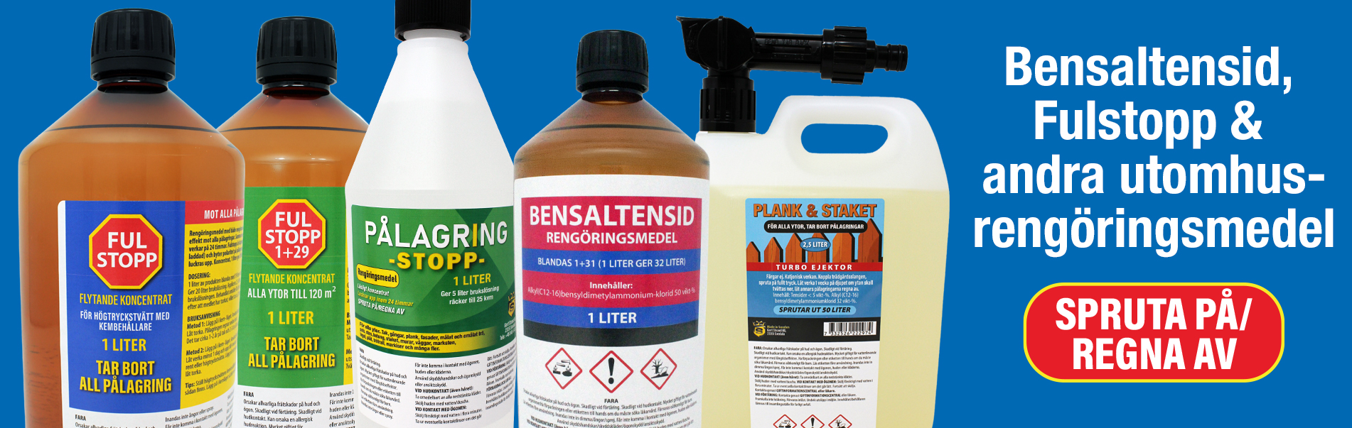 Fulstopp, Bensaltensid och Ytrengöring