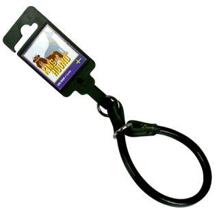 Läderstryp, runt, svart, 10mm x 25cm