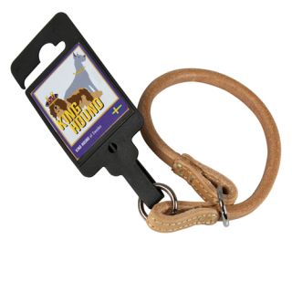 Läderstryp, runt, ljusbrunt, 10mm x 30cm