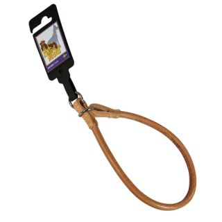 Läderstryp, runt, ljusbrunt, 10mm x 35cm