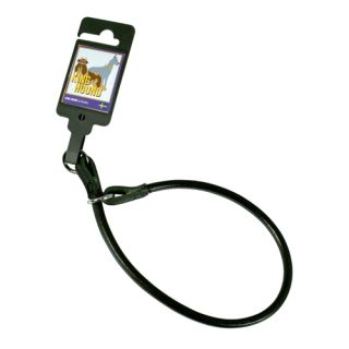 Läderstryp, runt, svart, 10mm x 40cm