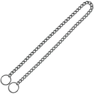 KH Hundhalsband strypkedja, förkromat stål, korta länkar, 2.5mm x 65cm