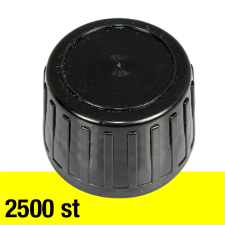 Svart kapsyl 28 mm 2500 st EXKL frakt