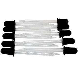 Dropp-pipett glas med gummitut 89mm 10st