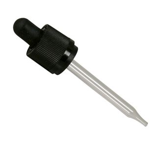 Pipettkapsyl barnsäker lång med glaspipett 89 mm till flaskor med 18 mm hals