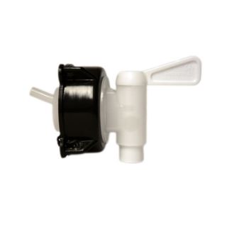 Plastkran 12mm, 50mm lock, avluftning