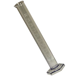 Mätglas hög modell 25 cm av glasklar plast 100 ml