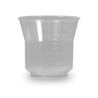 Mått (mätbägare) i naturel plast, Pharma 30ML