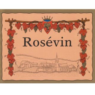 Vinetiketter Ljusröda Rosévin 30 st.