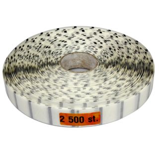 Taktila etiketter 2X2 cm varningstriangel 2500 stycken på rulle