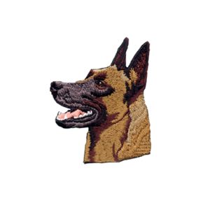 Brodyrmärke Malinois head