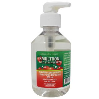 Bordsvattenarom 200 ml Smultron pumpflaska, 100 liter dryck