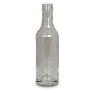 Glasflaska 50 ML glasklar AU whiskytyp, 18 mm kapsyl