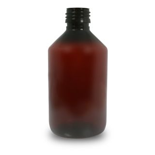 Pharma PET-flaska 300 ml brun, 28 mm kapsyl ingår ej