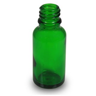 Glasflaska 20 ML grön, för 18 mm kapsyl