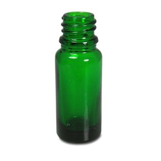 Glasflaska 10 ml grön med 18 mm gänga