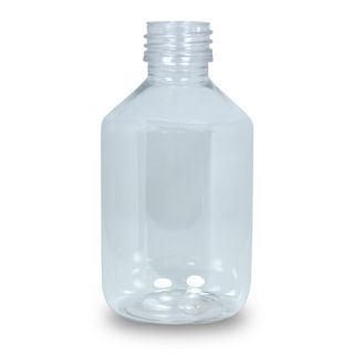 PETflaska glasklar 200 ml utan kapsyl, 28 mm kapsyler passar