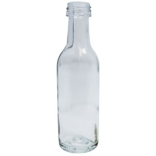 Glasflaska rund 50ML glasklar 74 gram för 20mm kapsyl